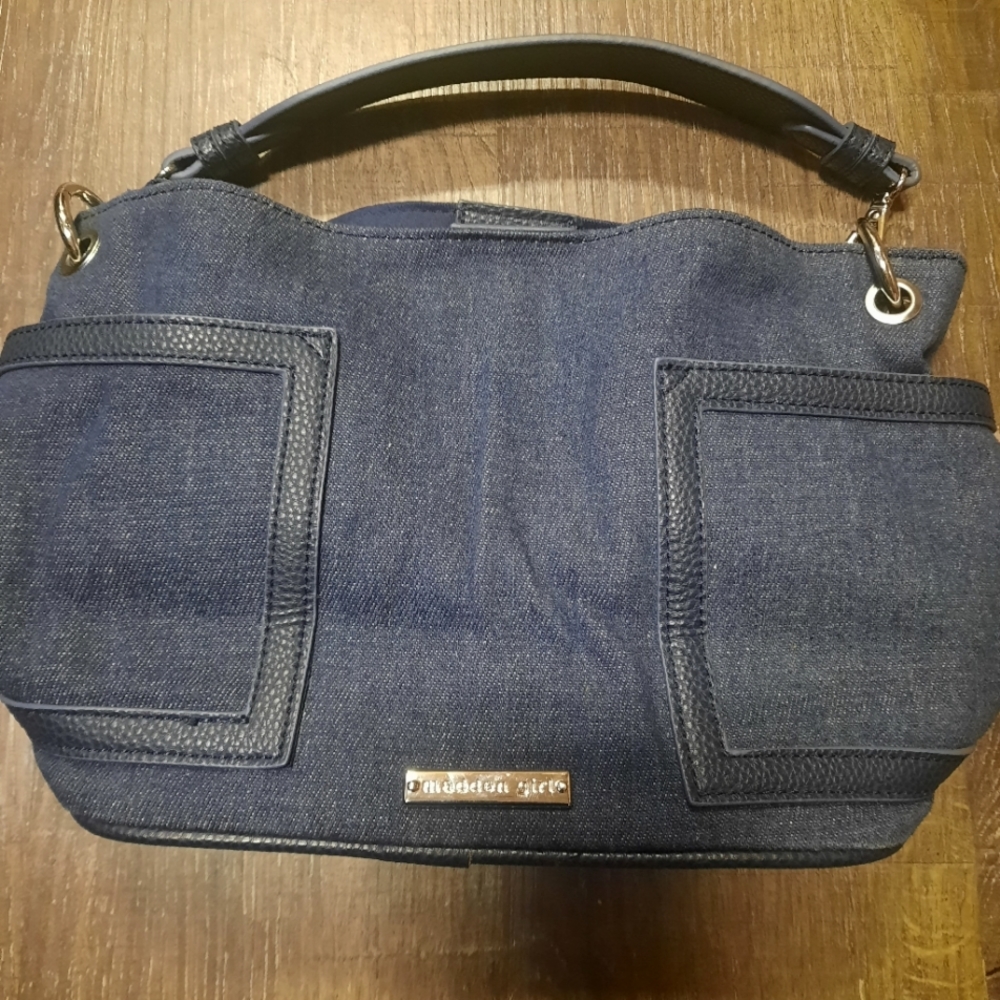 *4 for $28* Madden Girl blue jean clutch